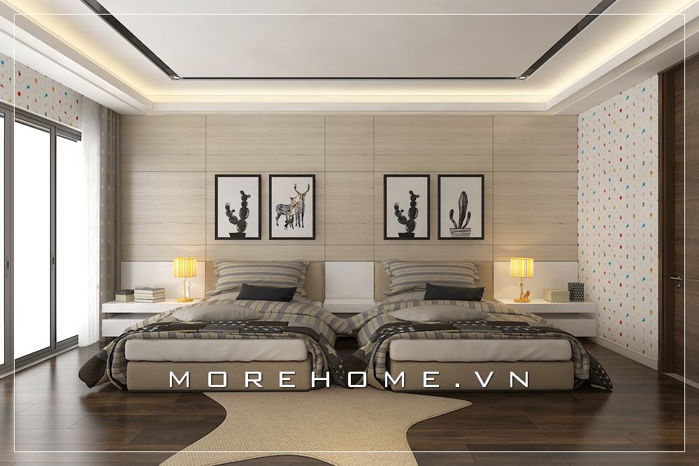 Nội thất phòng ngủ gỗ công nghiệp